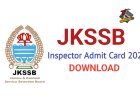 JKSSB Inspector Admit Card 2024 Download